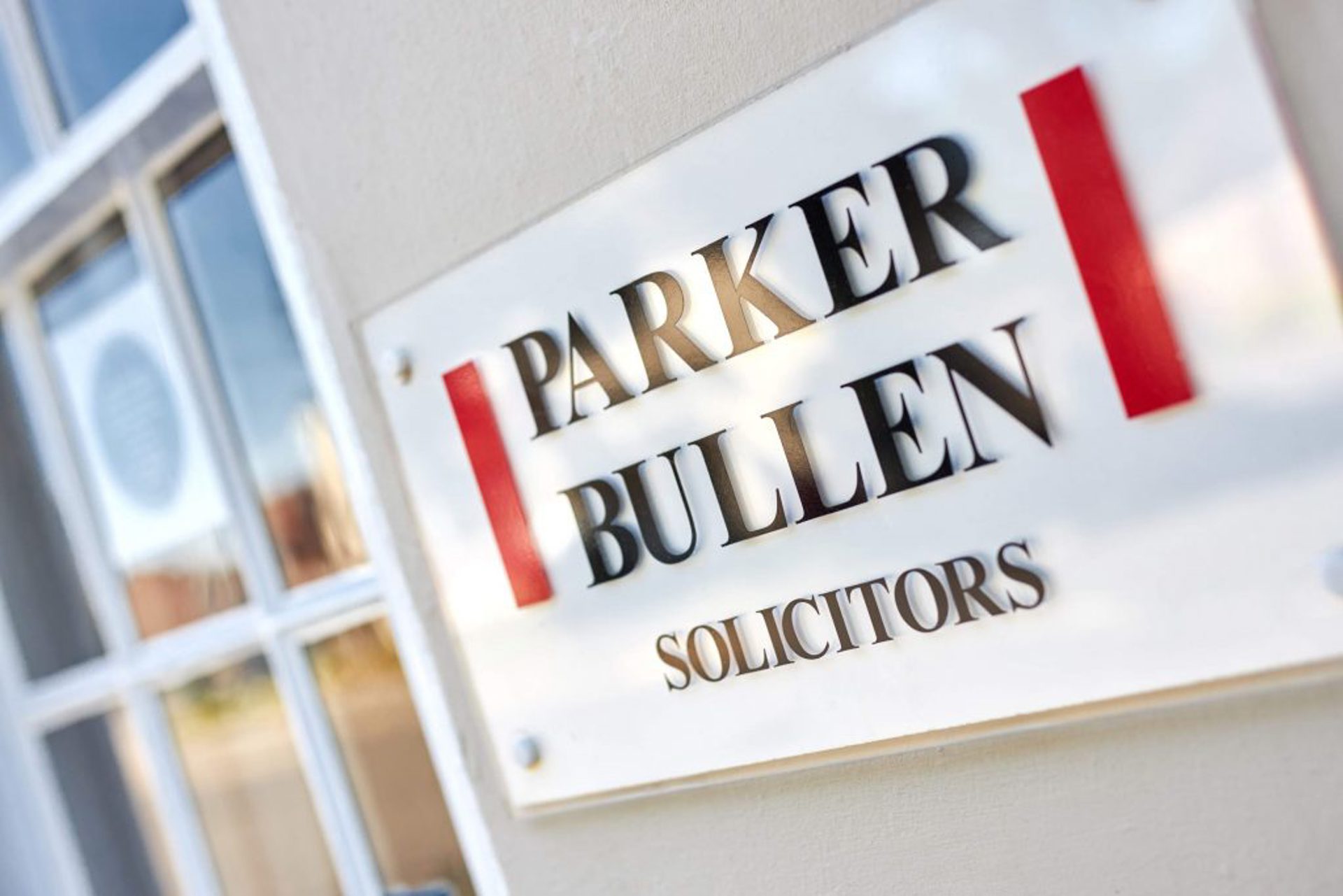 A sign for Parker Bullen solicitors in Salisbury